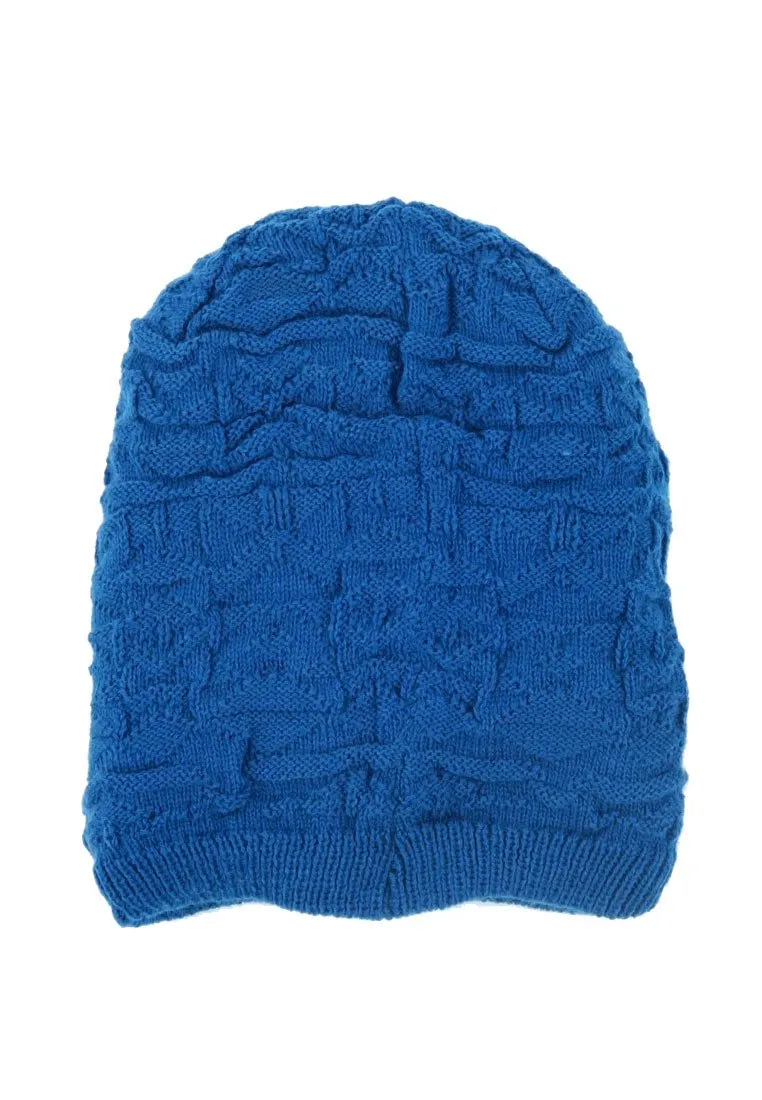 หมวกไหมพรมผ้าสองสี - Soft Lined Thick Knit Warm Reversible Winter Slouchy Beanies Hat
