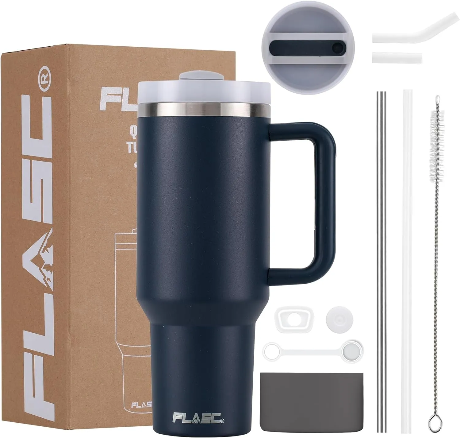 40 Oz Travel Mug: The Ultimate Spill-Proof Hydration Solution with Stylish Accessories (Rose Quartz Edition)