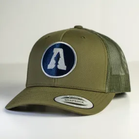 'A is for Anglers' Trucker - Khaki