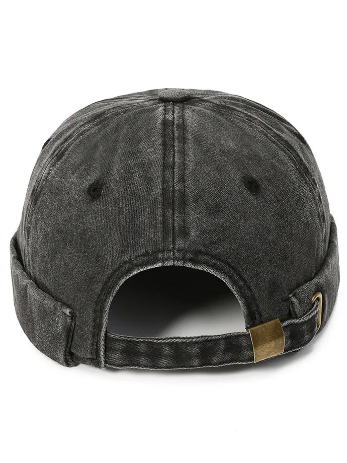 Adjustable Brimless Docker Hat / Cotton Breathable No Vizor Cap - SF1460