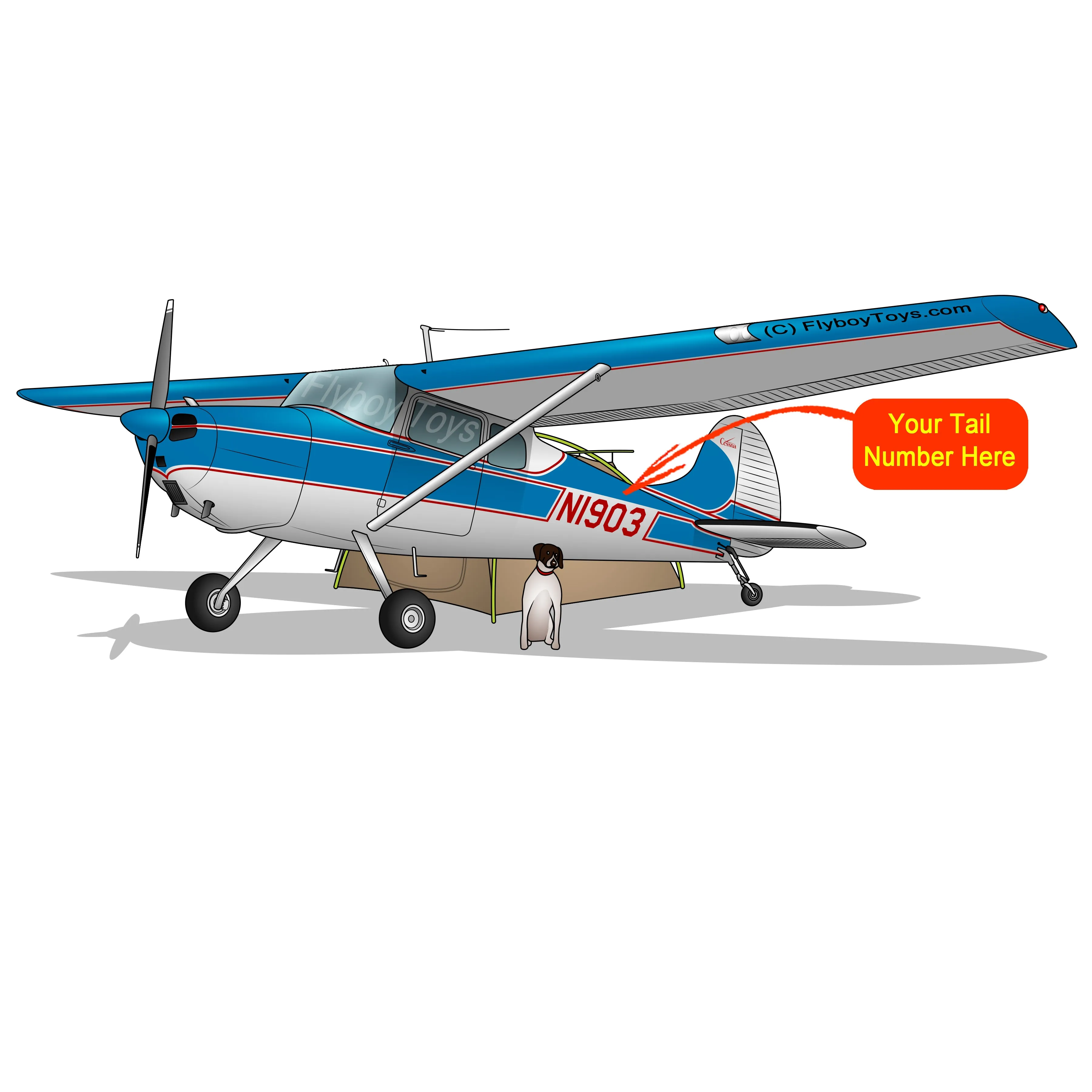 Airplane Design (Blue/Red) - AIR35JJ170-BR1
