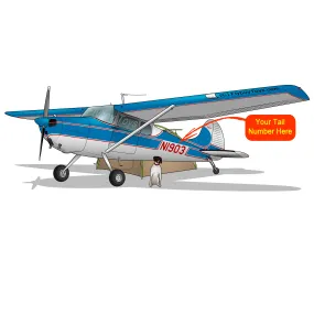 Airplane Design (Blue/Red) - AIR35JJ170-BR1