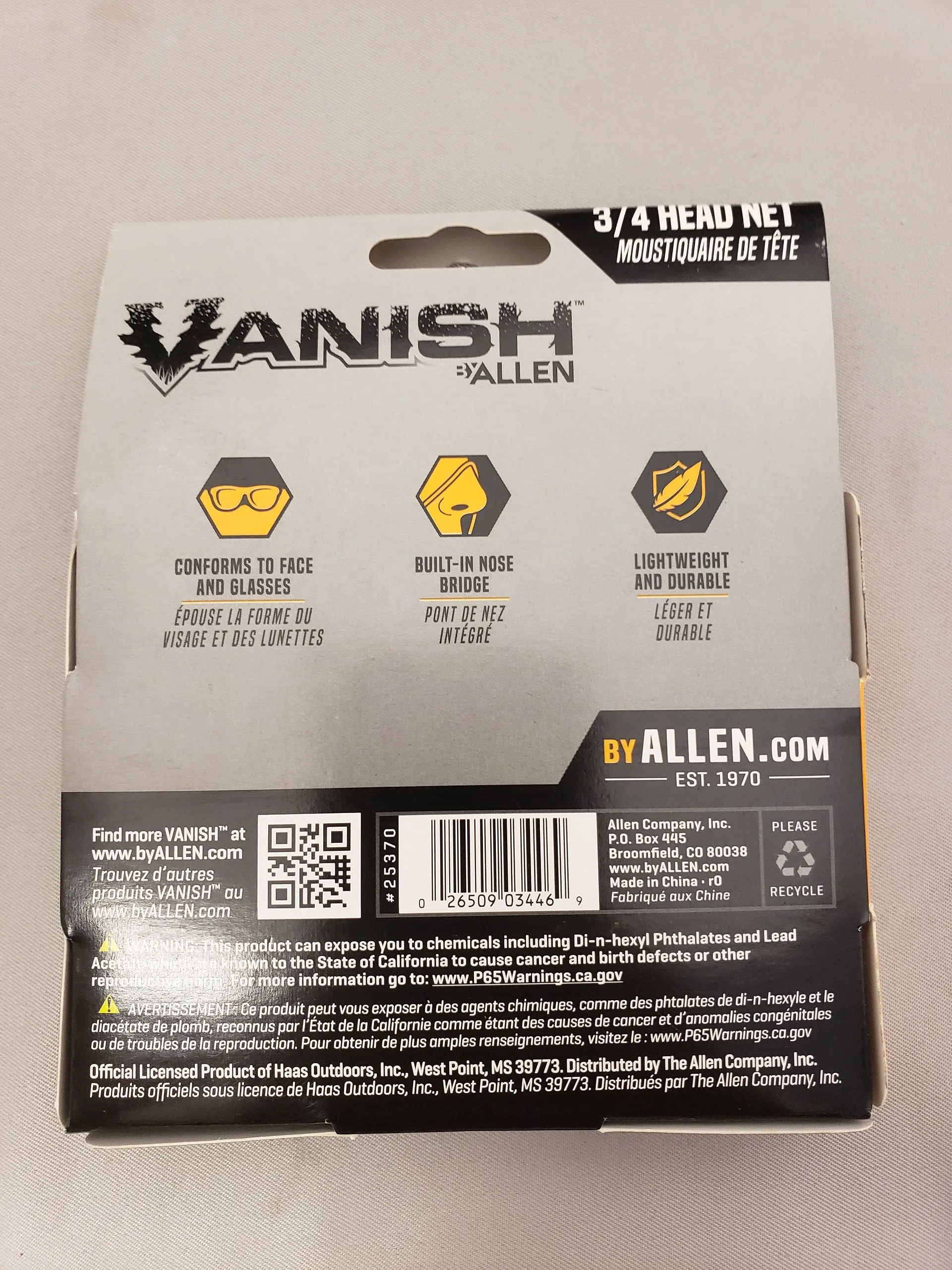 Allen Vanish Visa Form Mesh MOBU Country 3/4 Head Net 25370