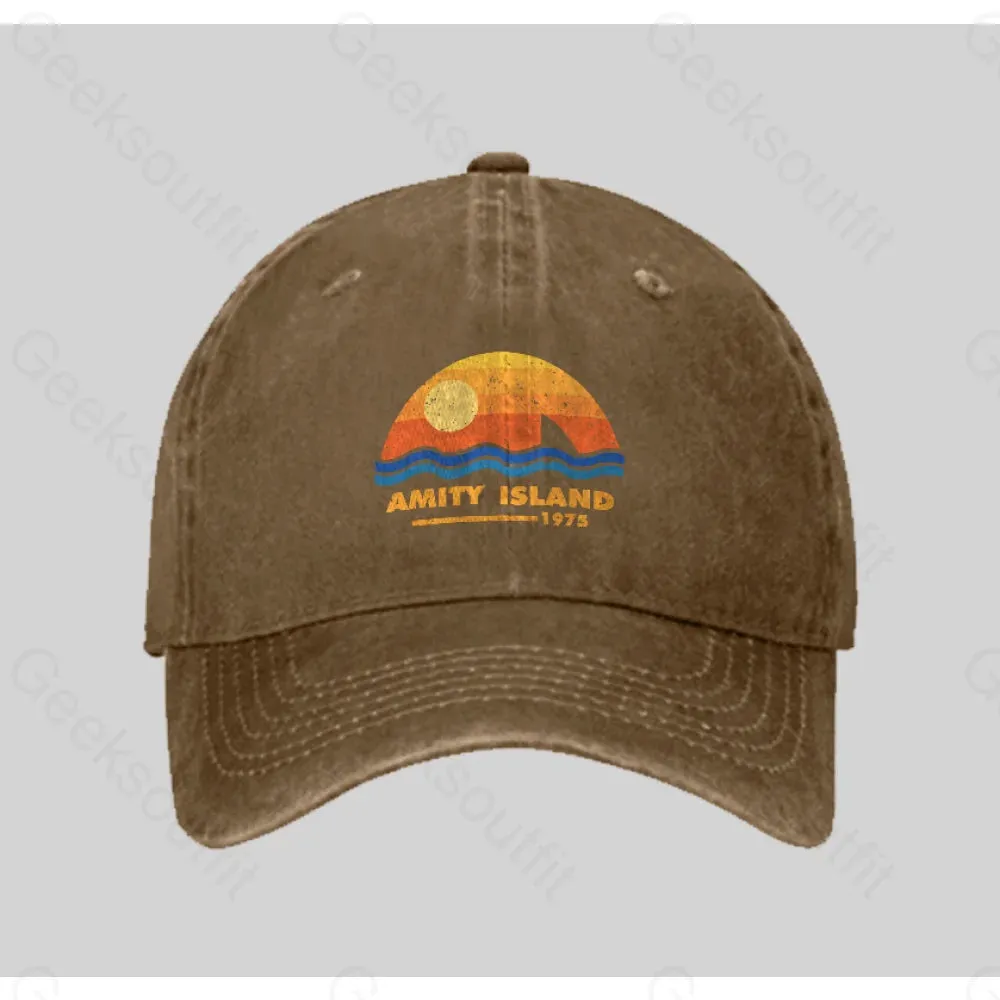 Amity Island 1975 Washed Vintage Baseball Cap
