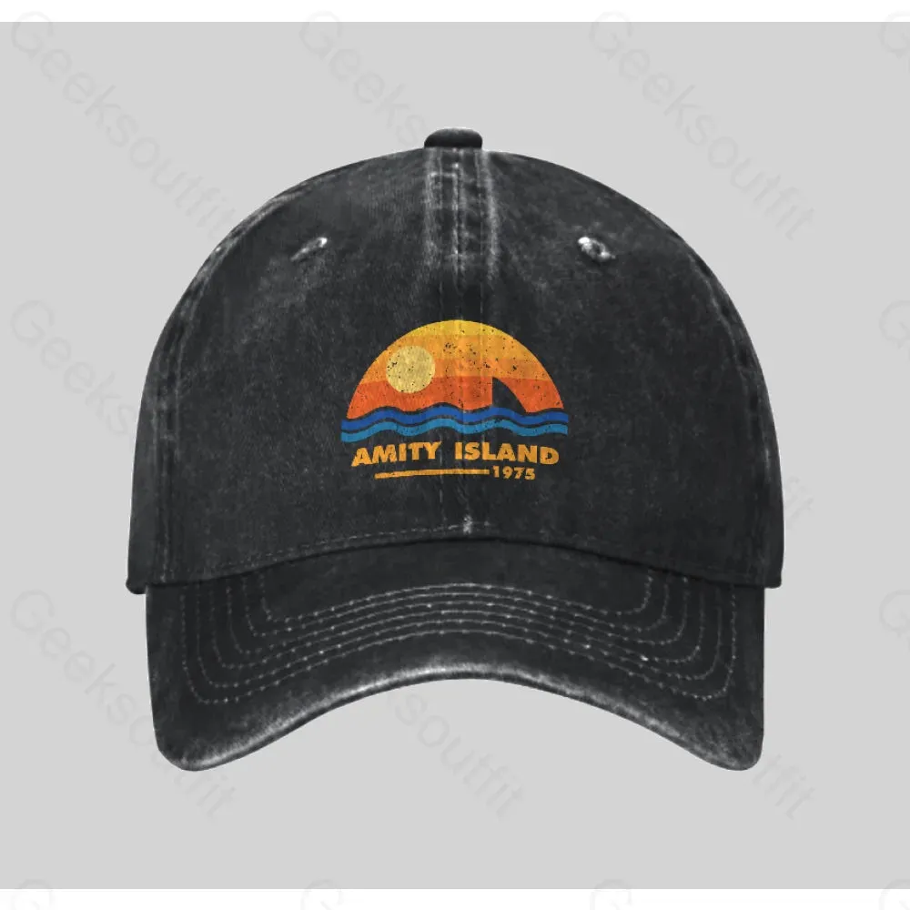 Amity Island 1975 Washed Vintage Baseball Cap