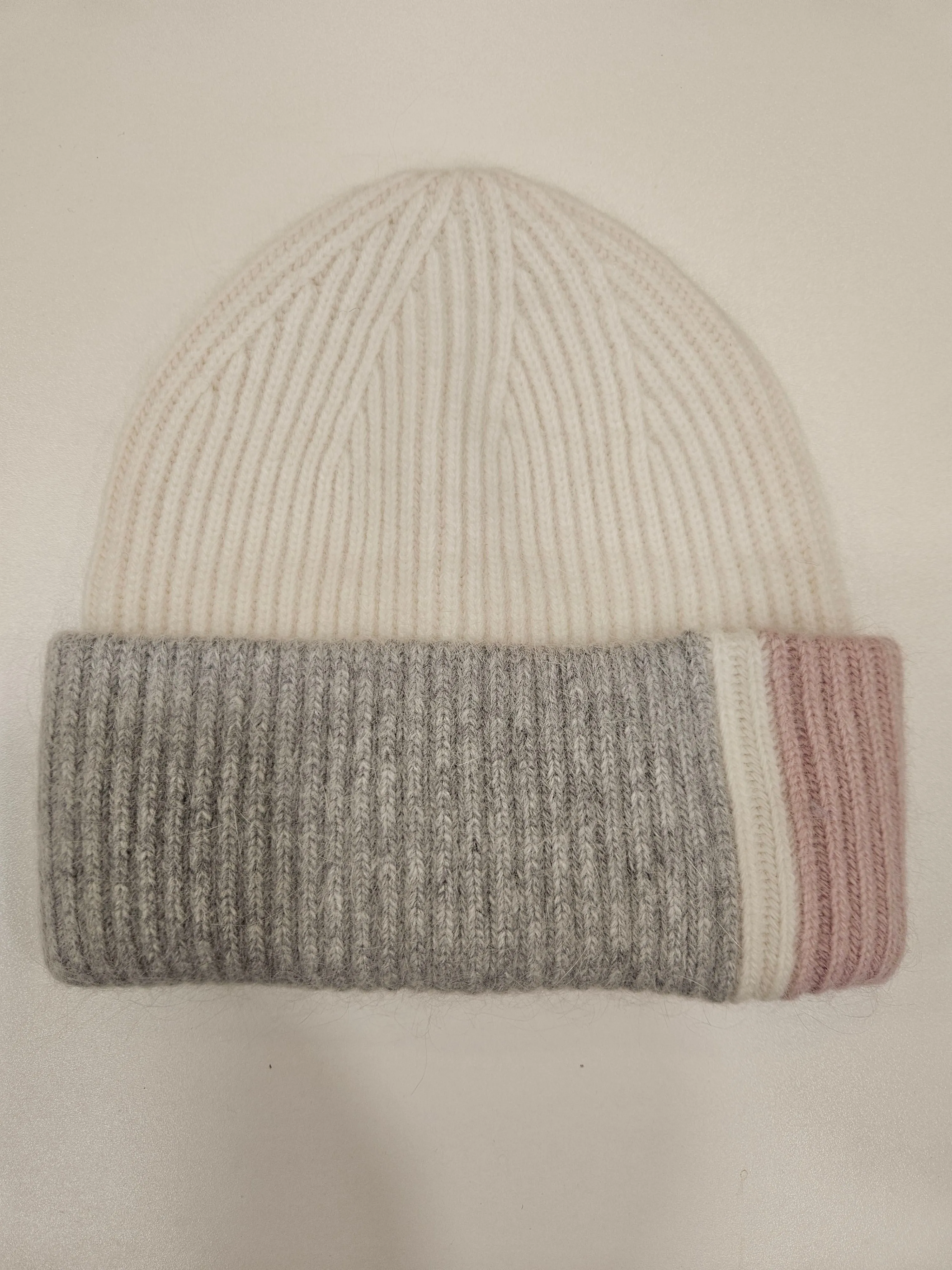Angora Colour Block Hat. All Colours