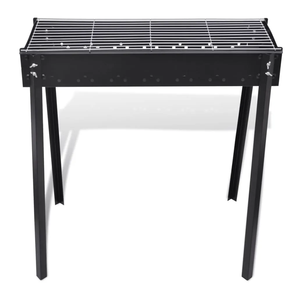 BBQ Grill Säulengrill Standgrill Kohlegrill Barbeque Quadratisch