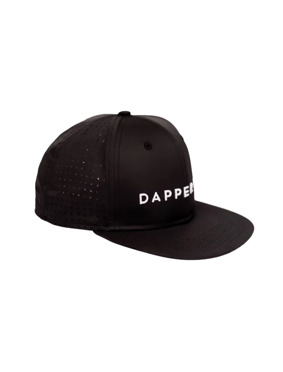 Black DB Active Sweatproof Flat Snapback