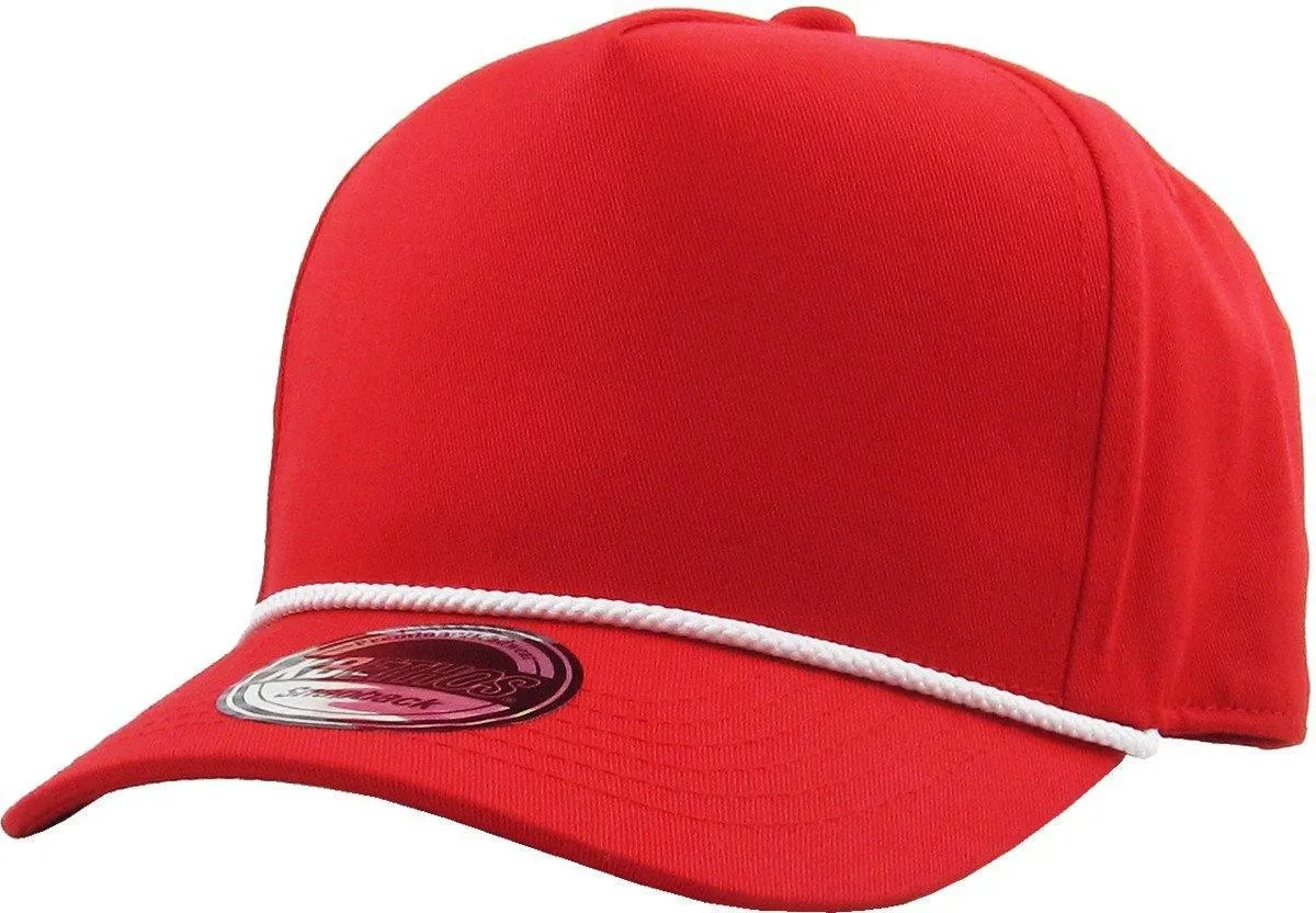 Blank 5-Panel Rope Snapback Hat