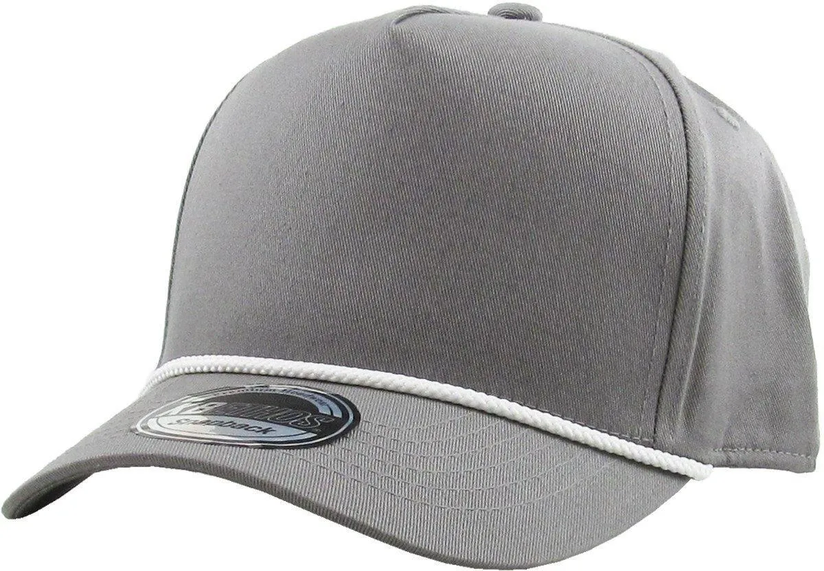 Blank 5-Panel Rope Snapback Hat