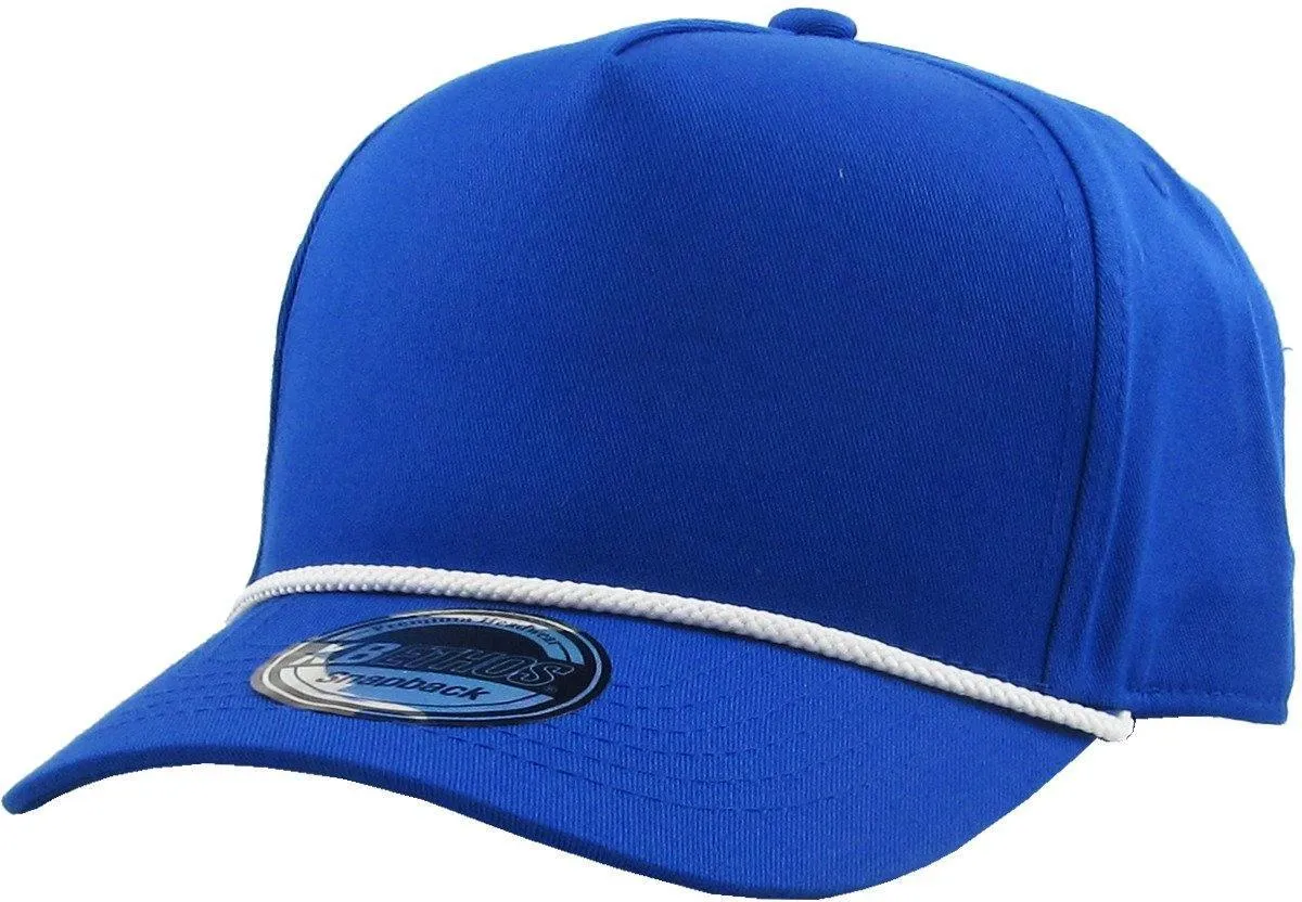 Blank 5-Panel Rope Snapback Hat