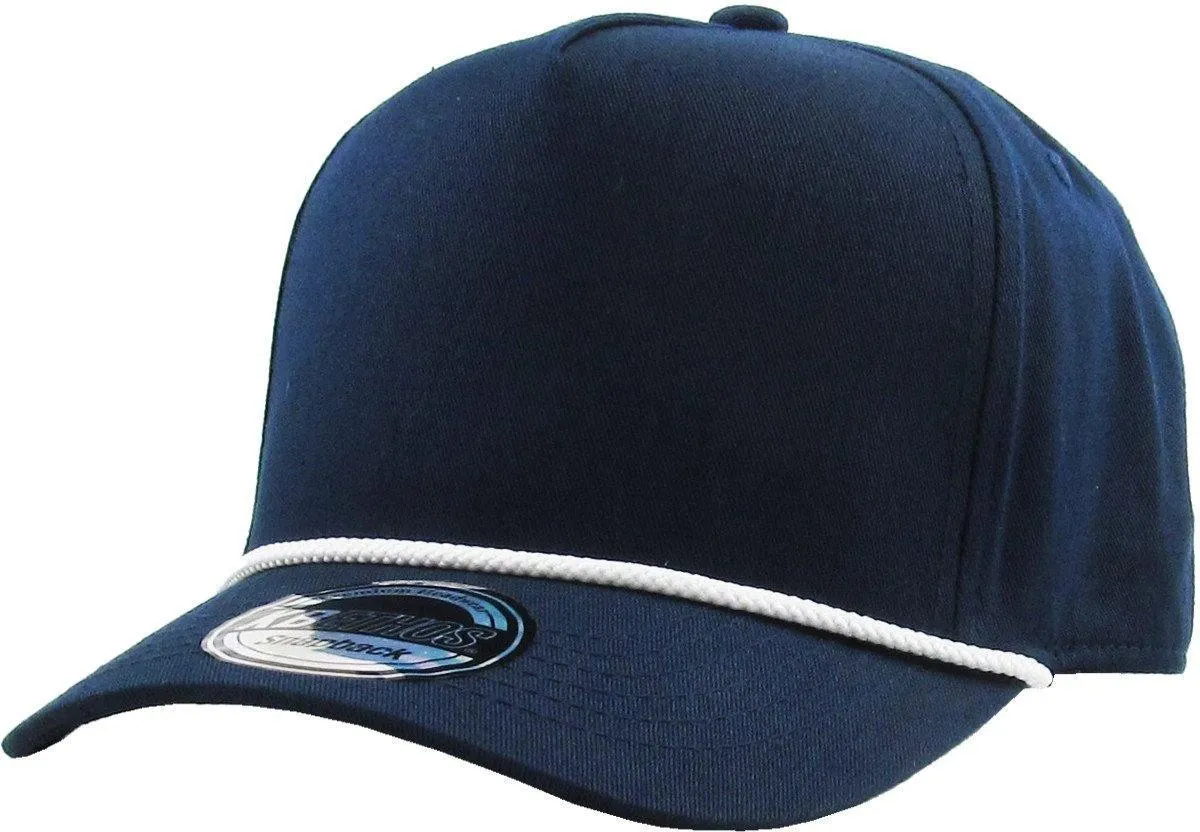Blank 5-Panel Rope Snapback Hat