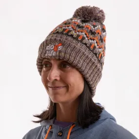 Blizzard  Beanie Fair Isle style with Pom - Forager