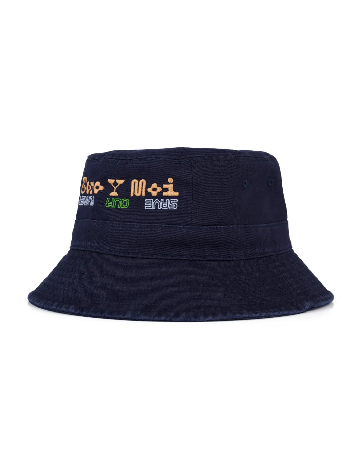 Brain Dead x Toro y Moi Save Our Planet Bucket Hat - Navy