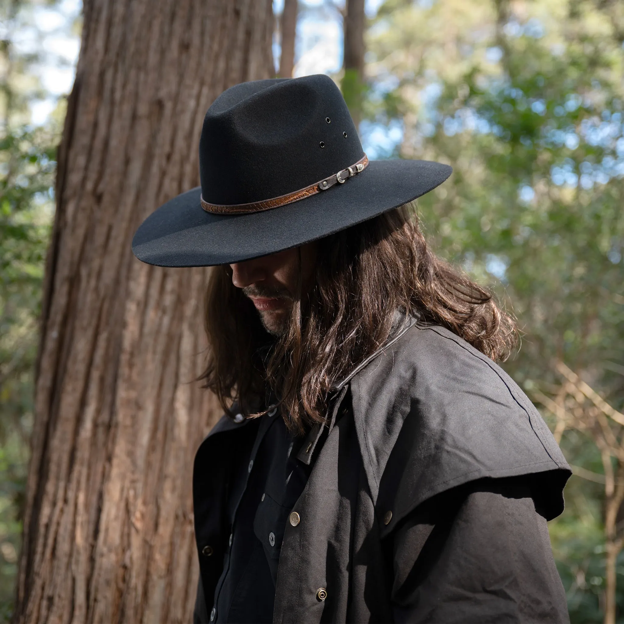 Byrnes Wide Brim Woolfelt Hat