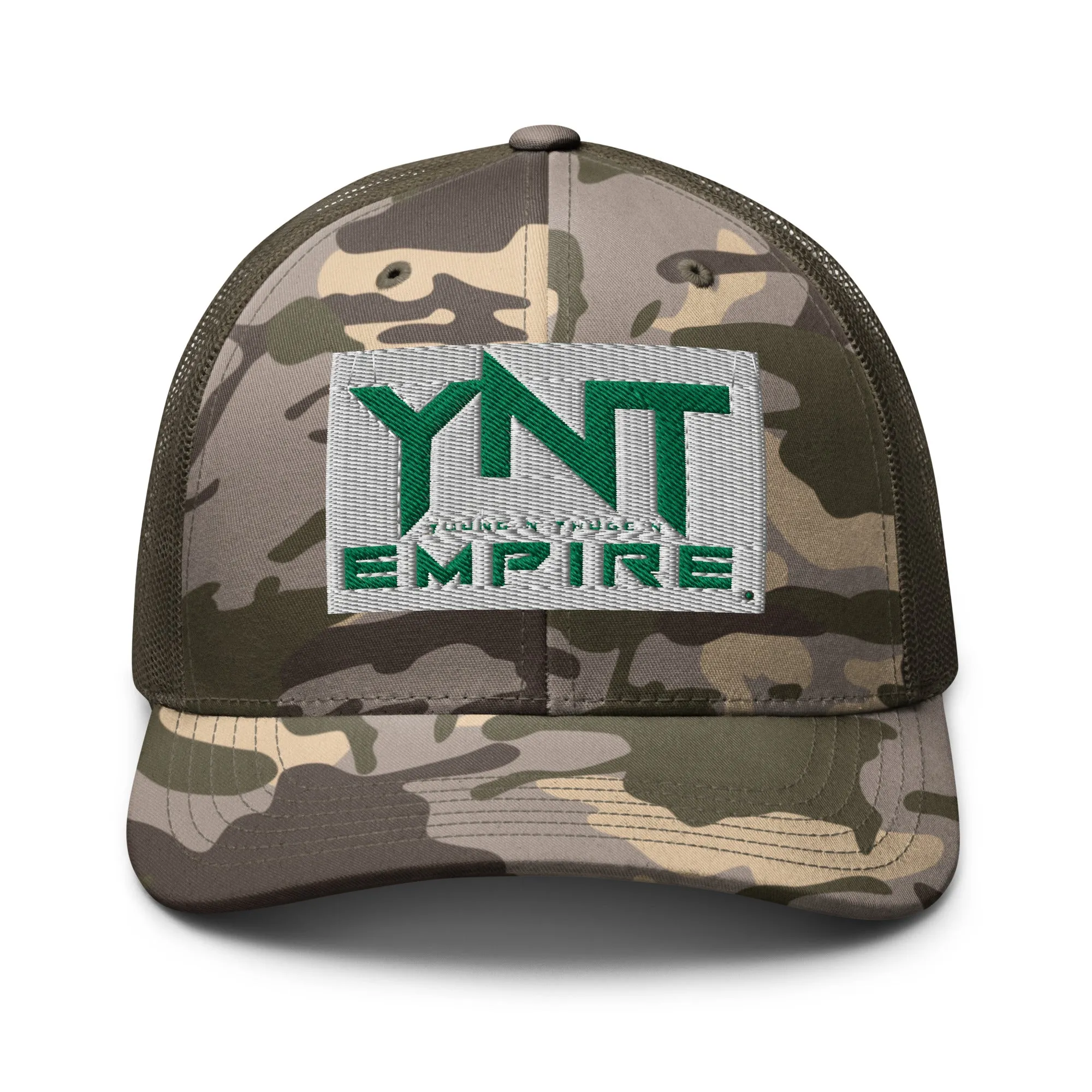 Camouflage trucker hat