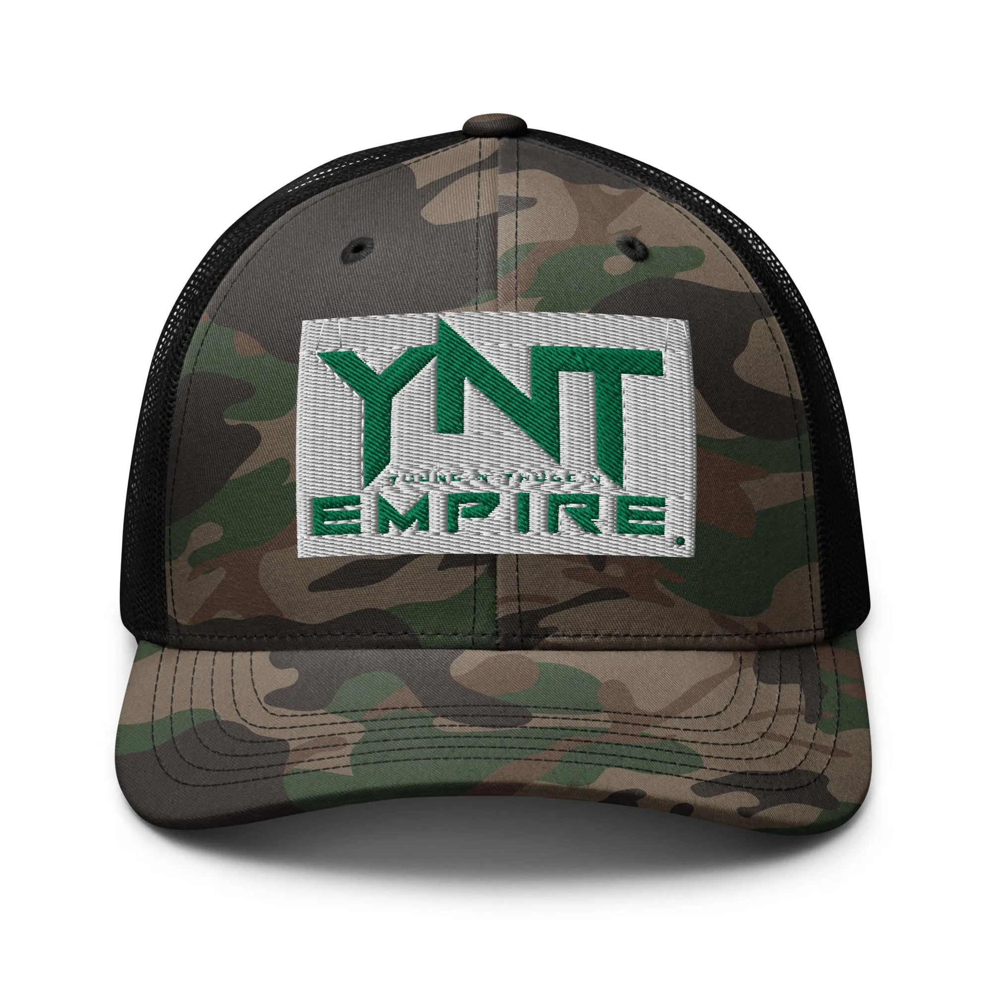 Camouflage trucker hat