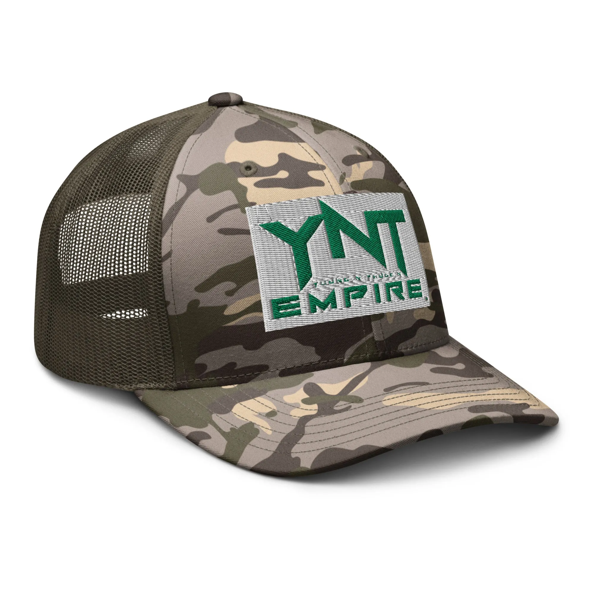 Camouflage trucker hat