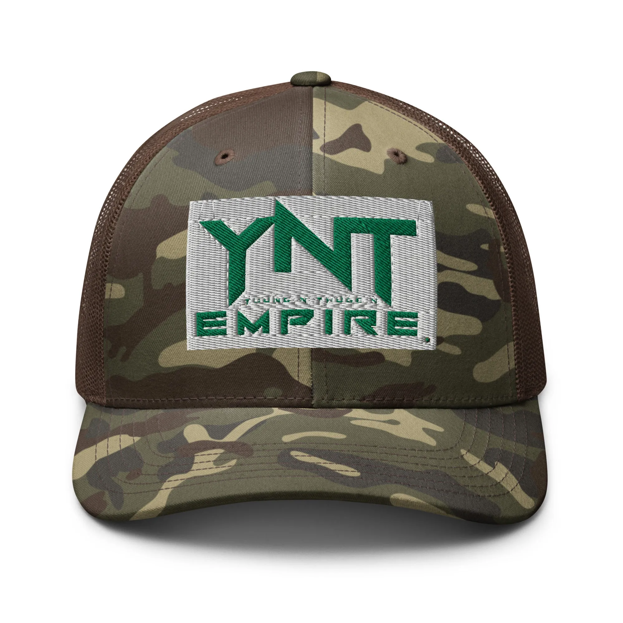 Camouflage trucker hat