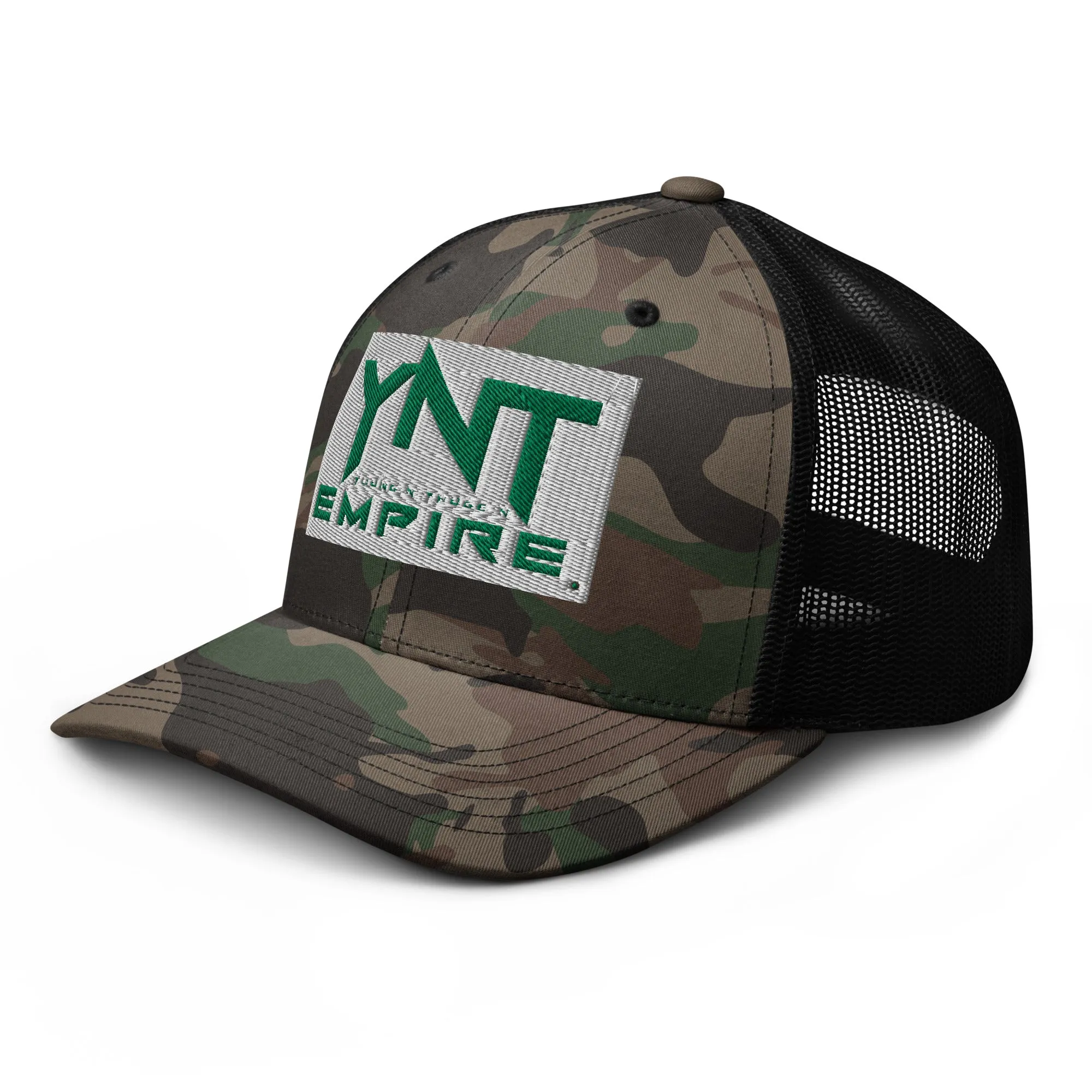 Camouflage trucker hat