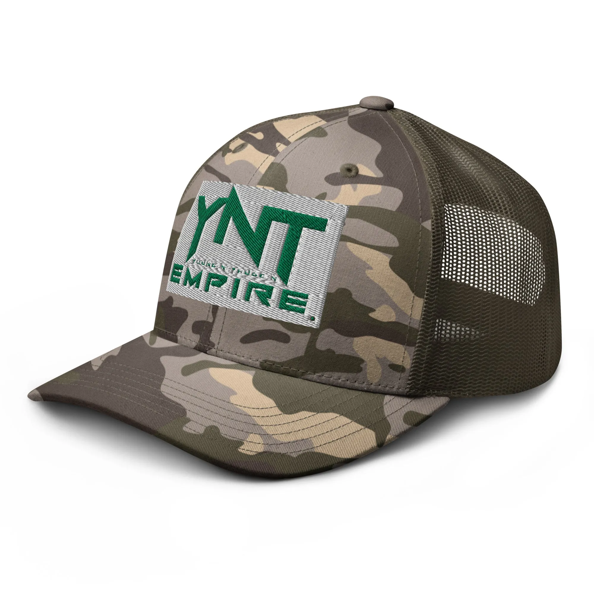 Camouflage trucker hat