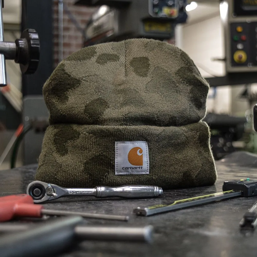 Carhartt&#x20;104557&#x20;Camo&#x20;Watch&#x20;Hat&#x20;-&#x20;Tarmac&#x20;Duck&#x20;Camo