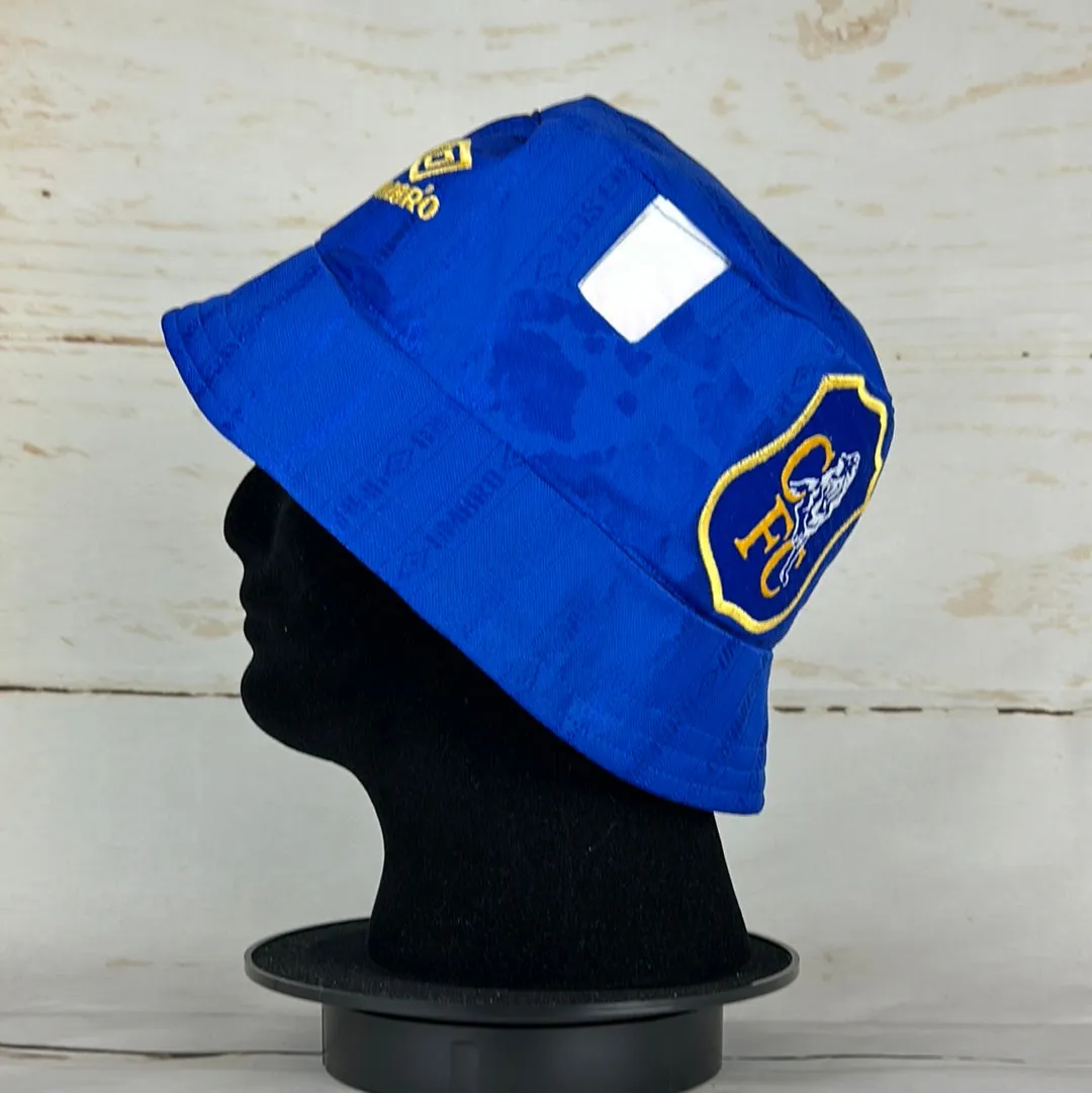 Chelsea 1995-1997 Upcycled Home Shirt Bucket Hat - Vintage