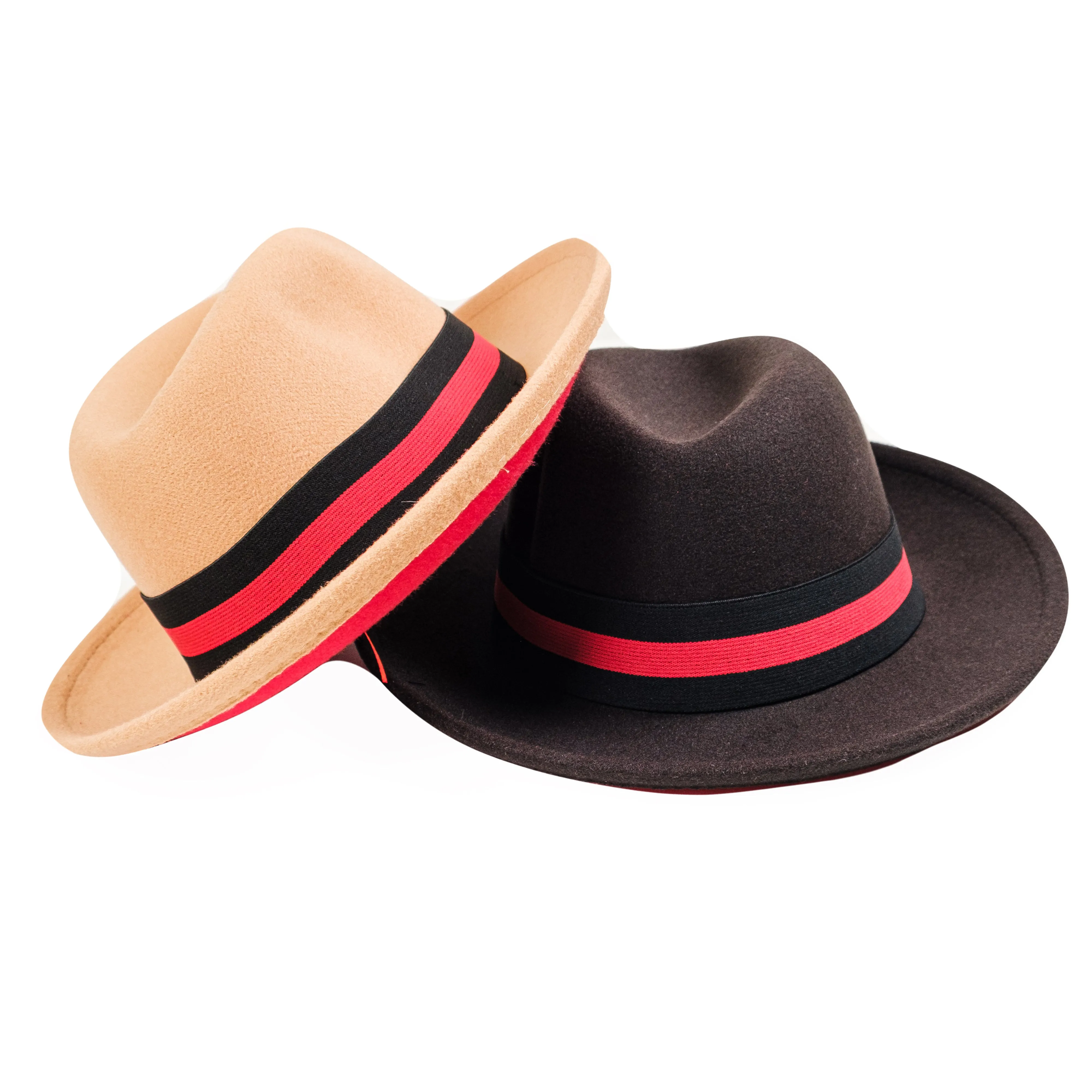 Chokore Double-tone Fedora Hat (Black)