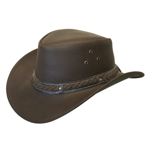 Conner - Down Under Leather Outback Hat
