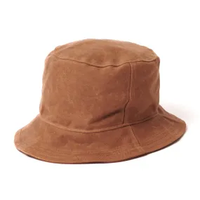Crown Cap 1-46540 Waxed Cotton Canvas Bucket Hat - Khaki