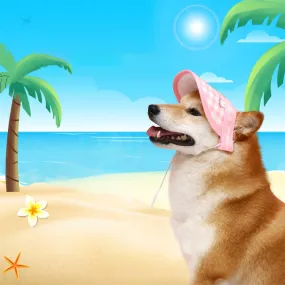 Dog Outdoor Plaid Sun Hat - Baseball Cap for Sun Protection
