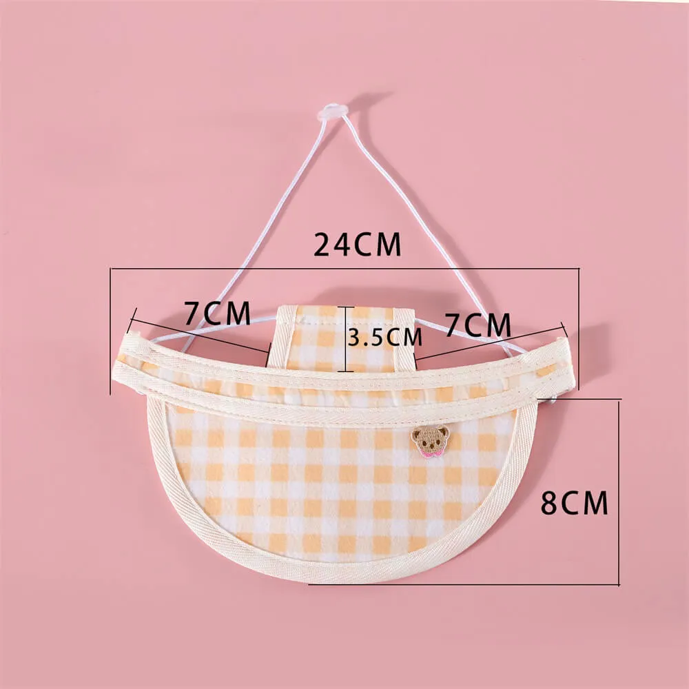 Dog Outdoor Plaid Sun Hat - Baseball Cap for Sun Protection