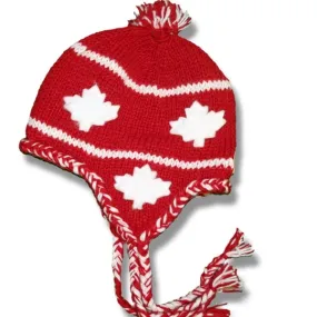 Earflap hat with POMPOM for Men and Woman. 100% Wool with Fleece lining. handmade in Nepal.