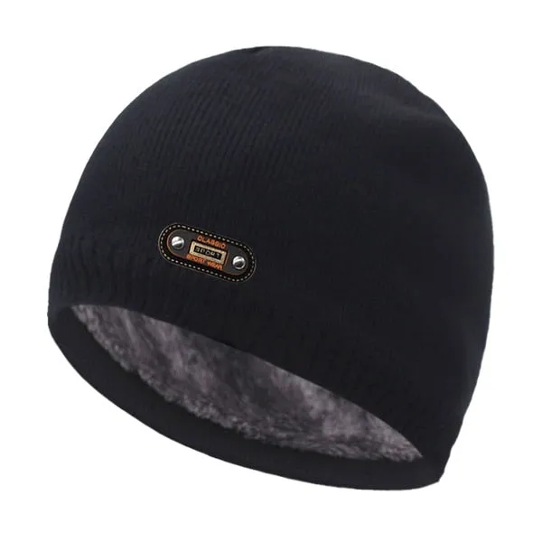 Fashion Knitted Hat Men Winter Hats For Women Skullies Beanies Cap шапк Beanie Hat Fur Gorro Thick Warm Bonnet Men's Winter Cap
