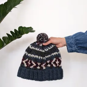 Fern Fair Isle Bobble Hat