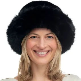 Franchetti Bond Adelina Faux Fur Paddington Hat in Black