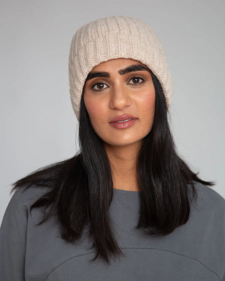 Giselle Virgin Wool Hat In Beige