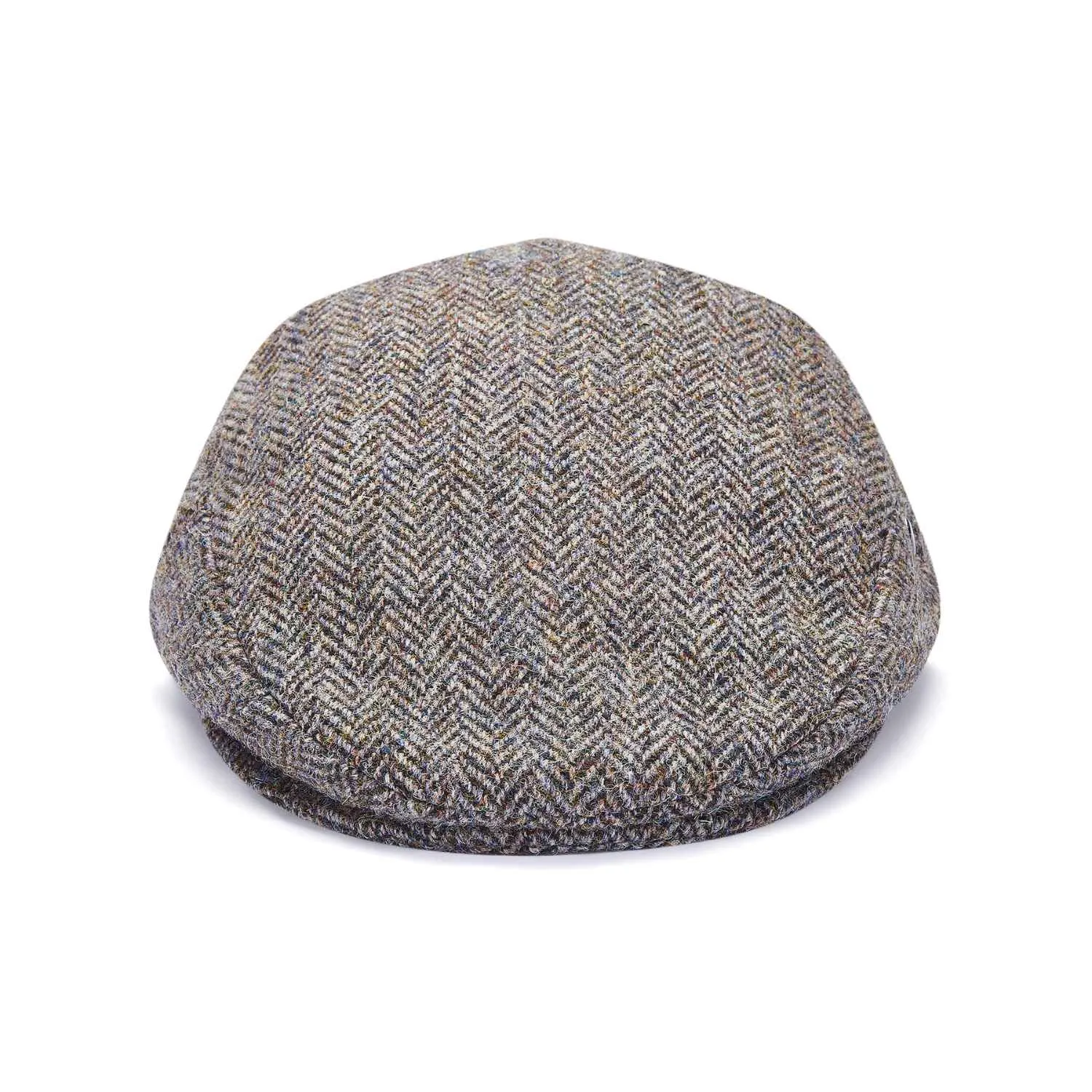 Harris Tweed Flat Cap | Beige Herringbone Cap by City Sport