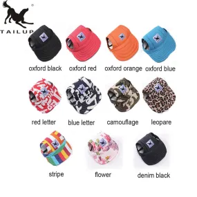 Hat for Dogs, Cotton Baseball Cap for Small Dog, Many Color Options Available