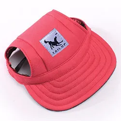 Hat for Dogs, Cotton Baseball Cap for Small Dog, Many Color Options Available