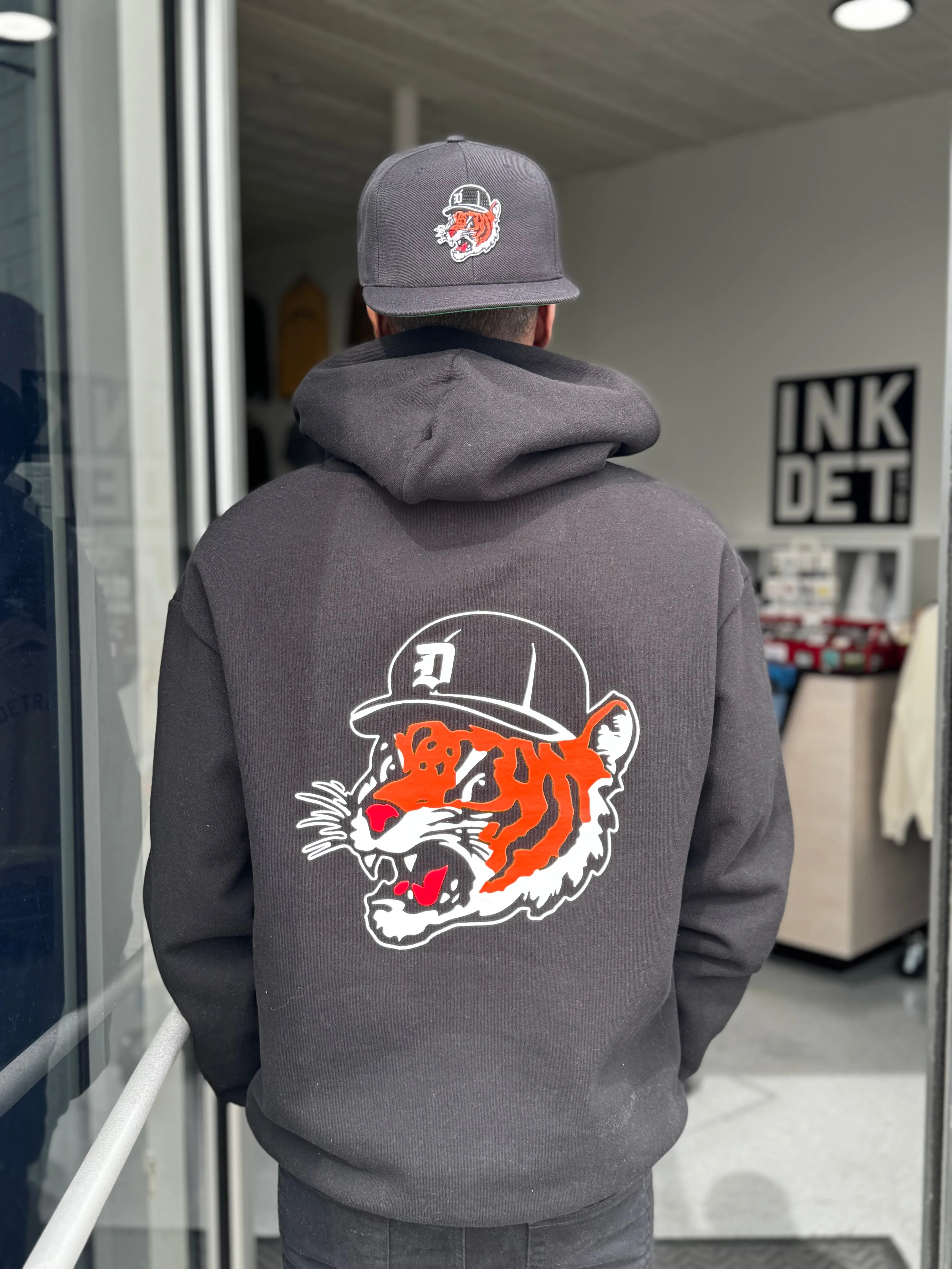 Ink Detroit Motor City Kitty Snapback Hat - Black