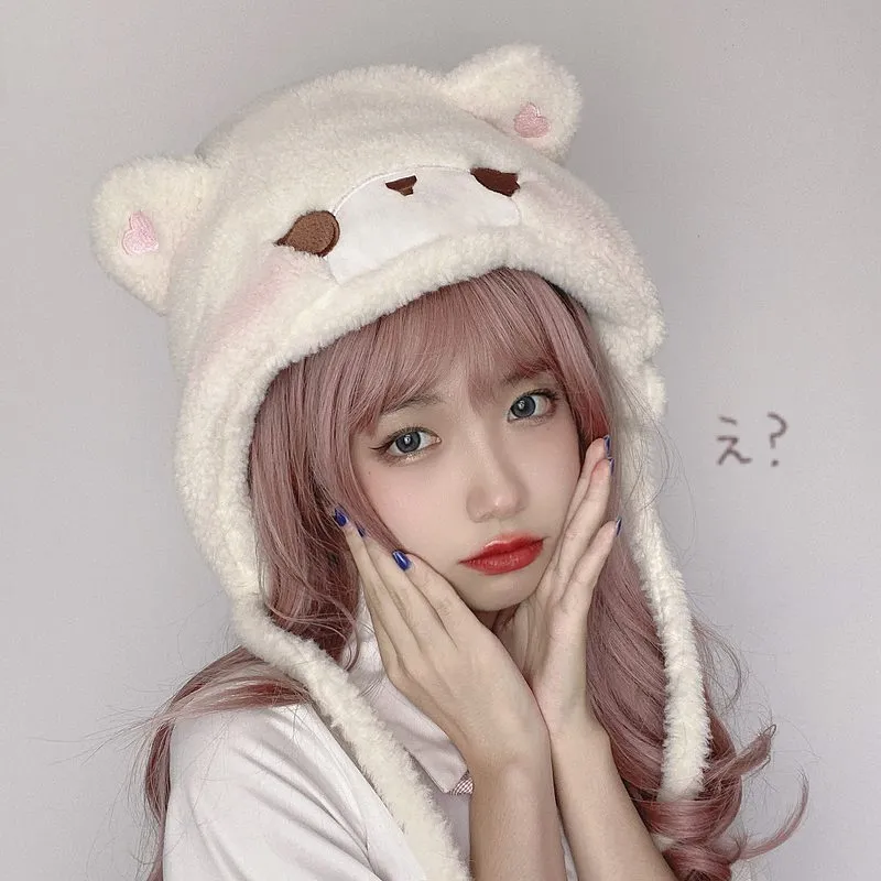 Kawaii Original Cute Bear Plush Hat