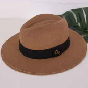 Lachesis by Malu Pires Panama Style Brown Hat