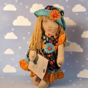 Lidia’s Dolls Storytime Friends Handmade Cloth Doll with Wool Hair