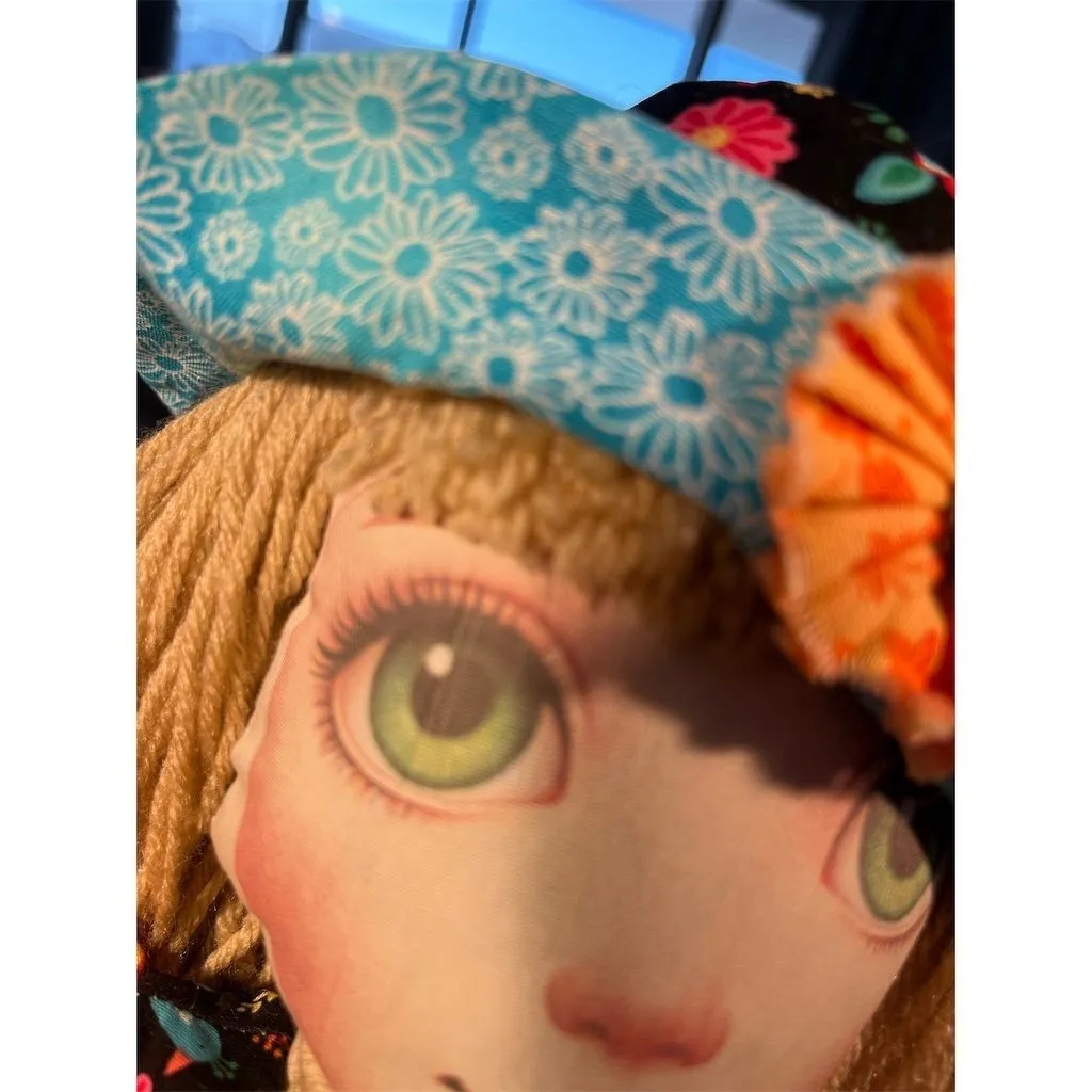 Lidia’s Dolls Storytime Friends Handmade Cloth Doll with Wool Hair