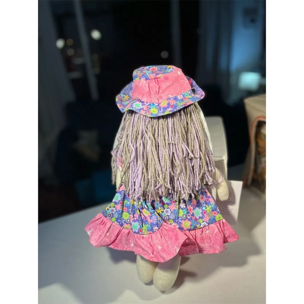 Lidia’s Dolls Storytime Friends Handmade Rag Doll 18" with Floral Dress