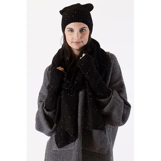 Lyla & Luxe Beanie| Black Fleck