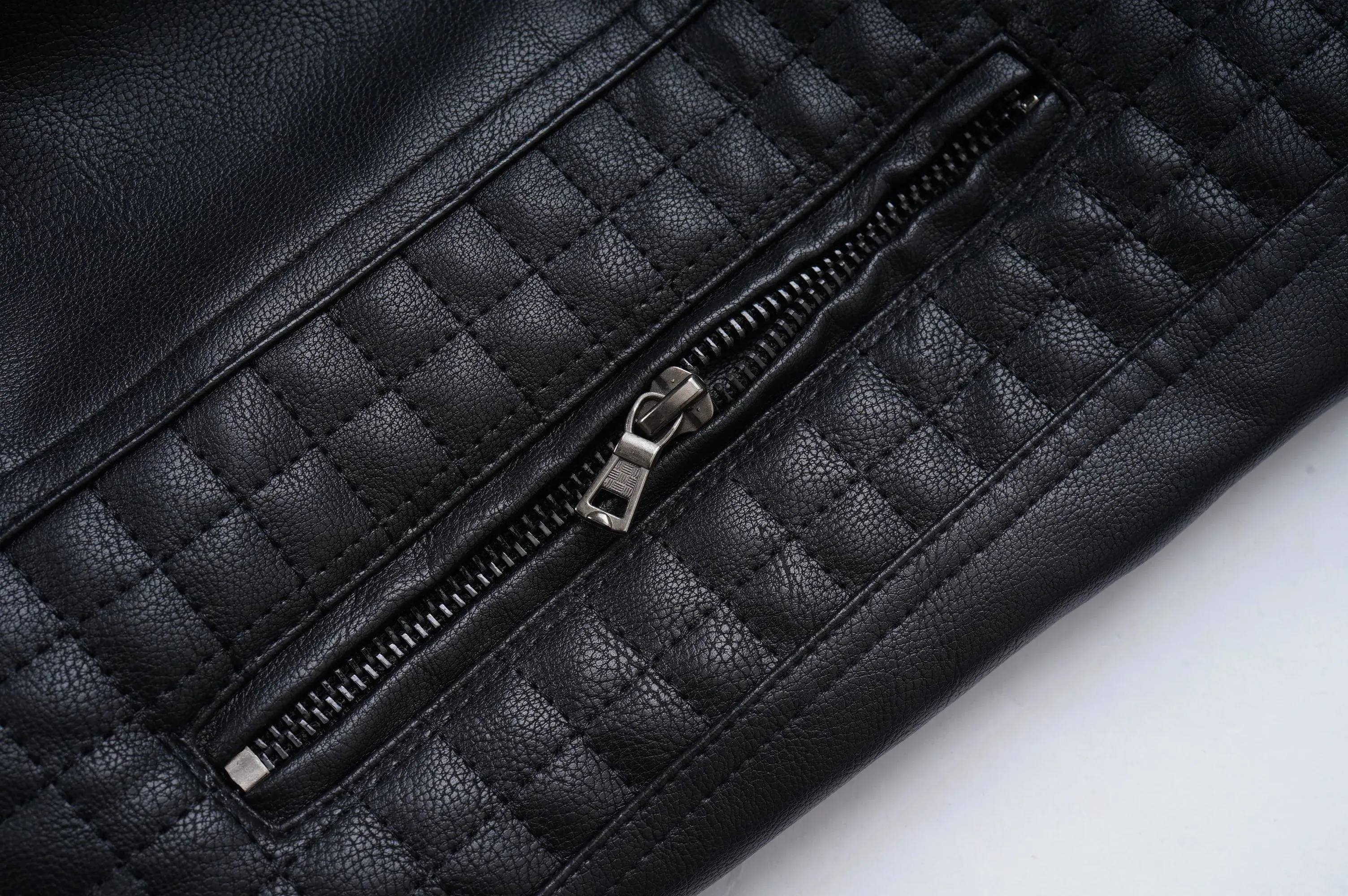 Men's Leather Jacket Motorcycle Slim Fit Hooded PU Coat Top Autumn Winter Casual Windproof