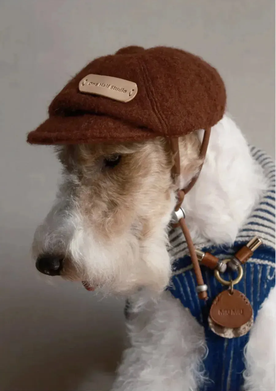 Merino Wool Dog Bakerboy Cap