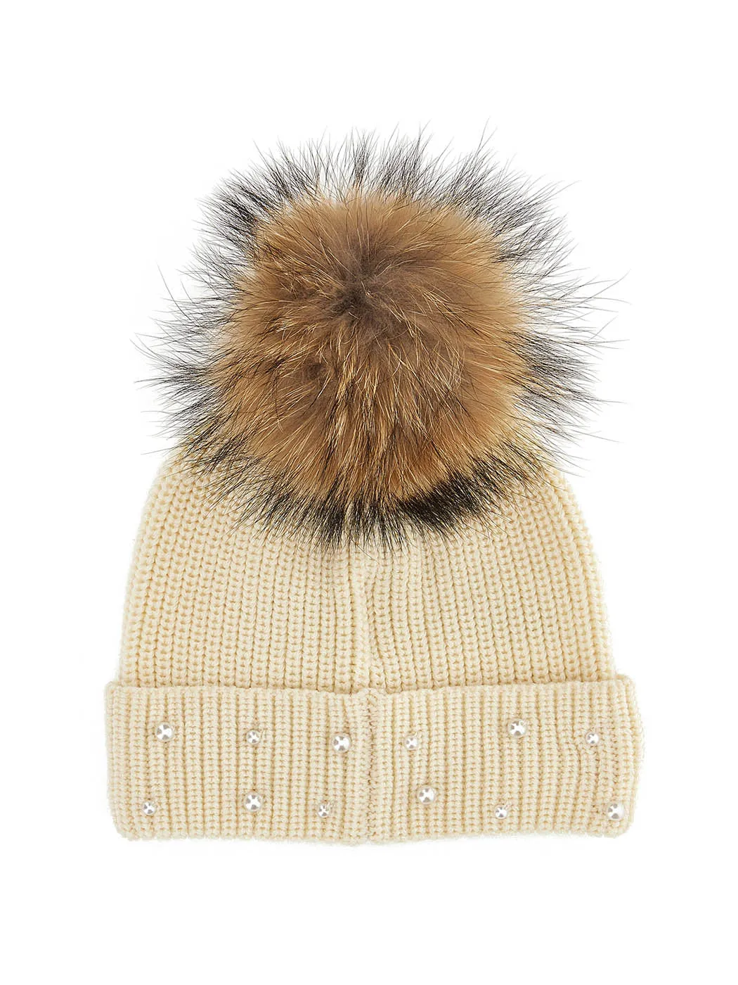 MONNALISA Chip & Dale pom pom cream cap